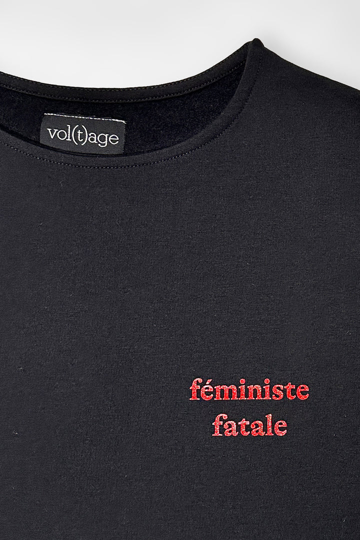 FEMINISTE FATALE fitted smart-shirt