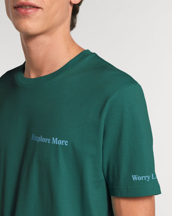 T-shirt classique EXPLORE MORE / WORRY LESS