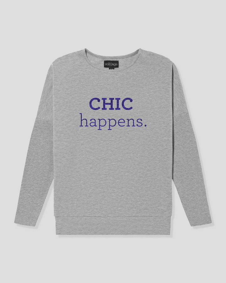 CHIC HAPPENS fitted smart-shirt