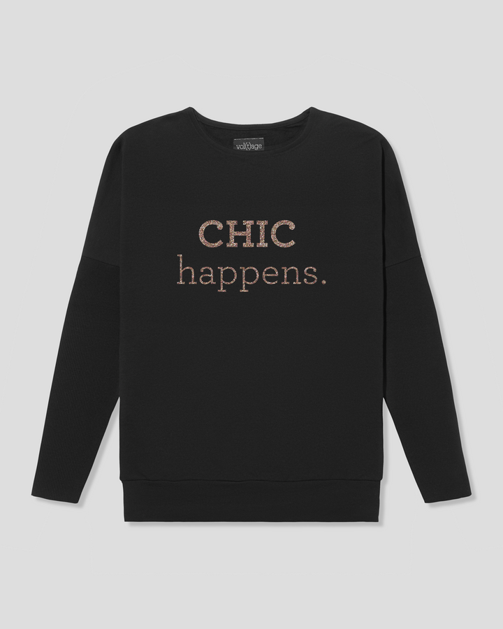 CHIC HAPPENS fitted smart-shirt