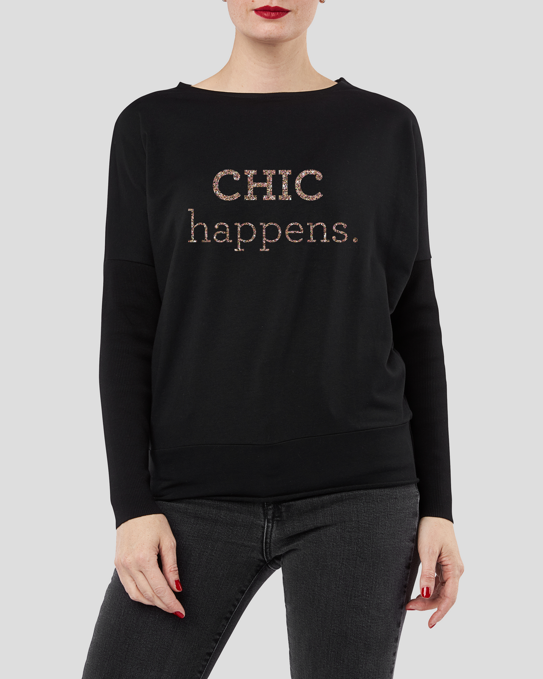 CHIC HAPPENS fitted smart-shirt