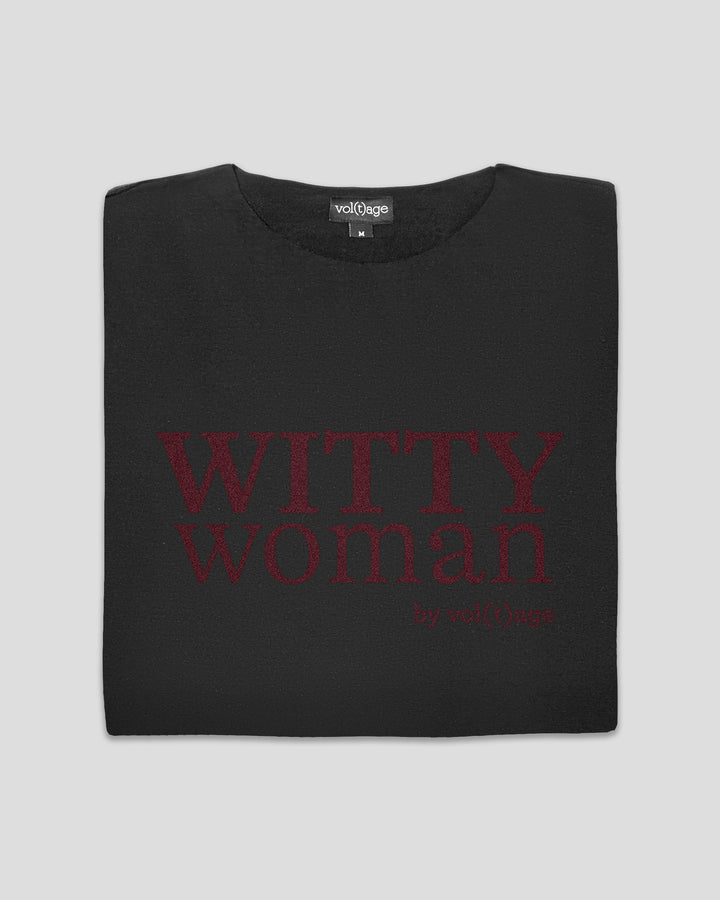 WITTY WOMAN boyfriend smart-shirt