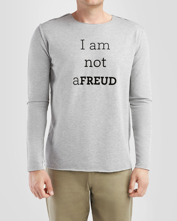 I AM NOT AFREUD boyfriend smart-shirt