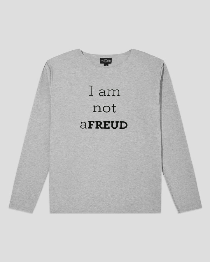 I AM NOT AFREUD boyfriend smart-shirt