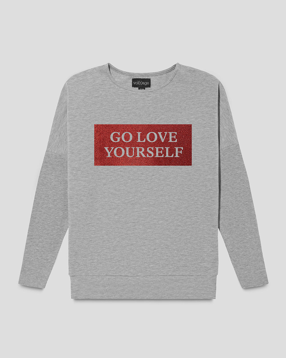 GO LOVE YOURSELF fitted smart-shirt