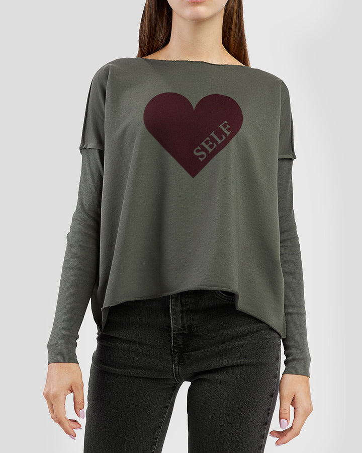 SELF (LOVE) relaxed smart-shirt