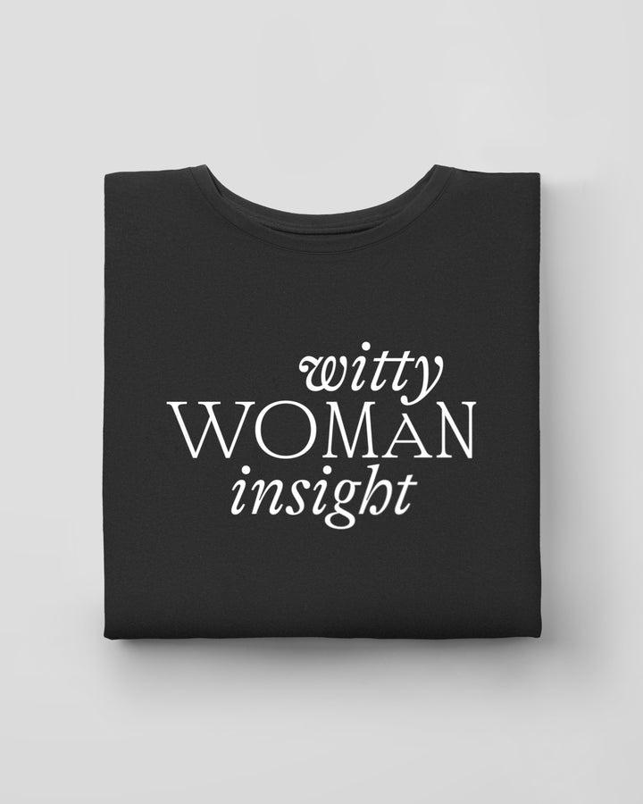 WITTY WOMAN INSIGHT fitted smart-tee