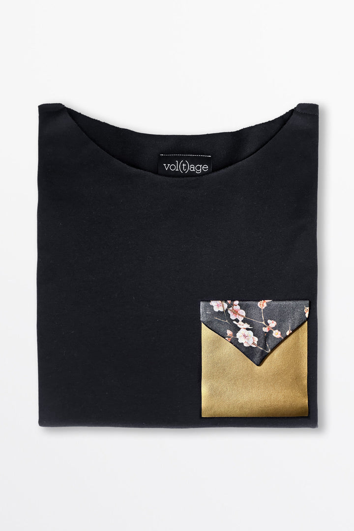 v-pocket shirt "affranchie" (black)