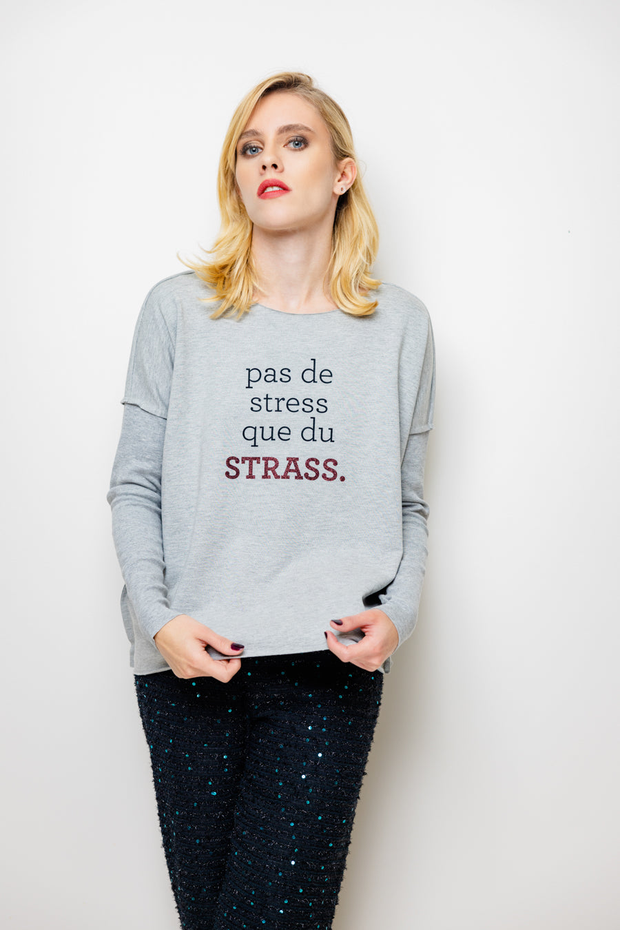 pas de stress que du STRASS chemise habillée décontractée