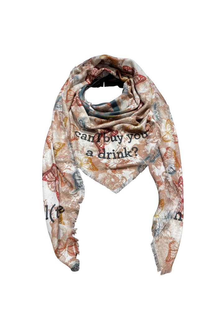 message scarf "Good Vibes"