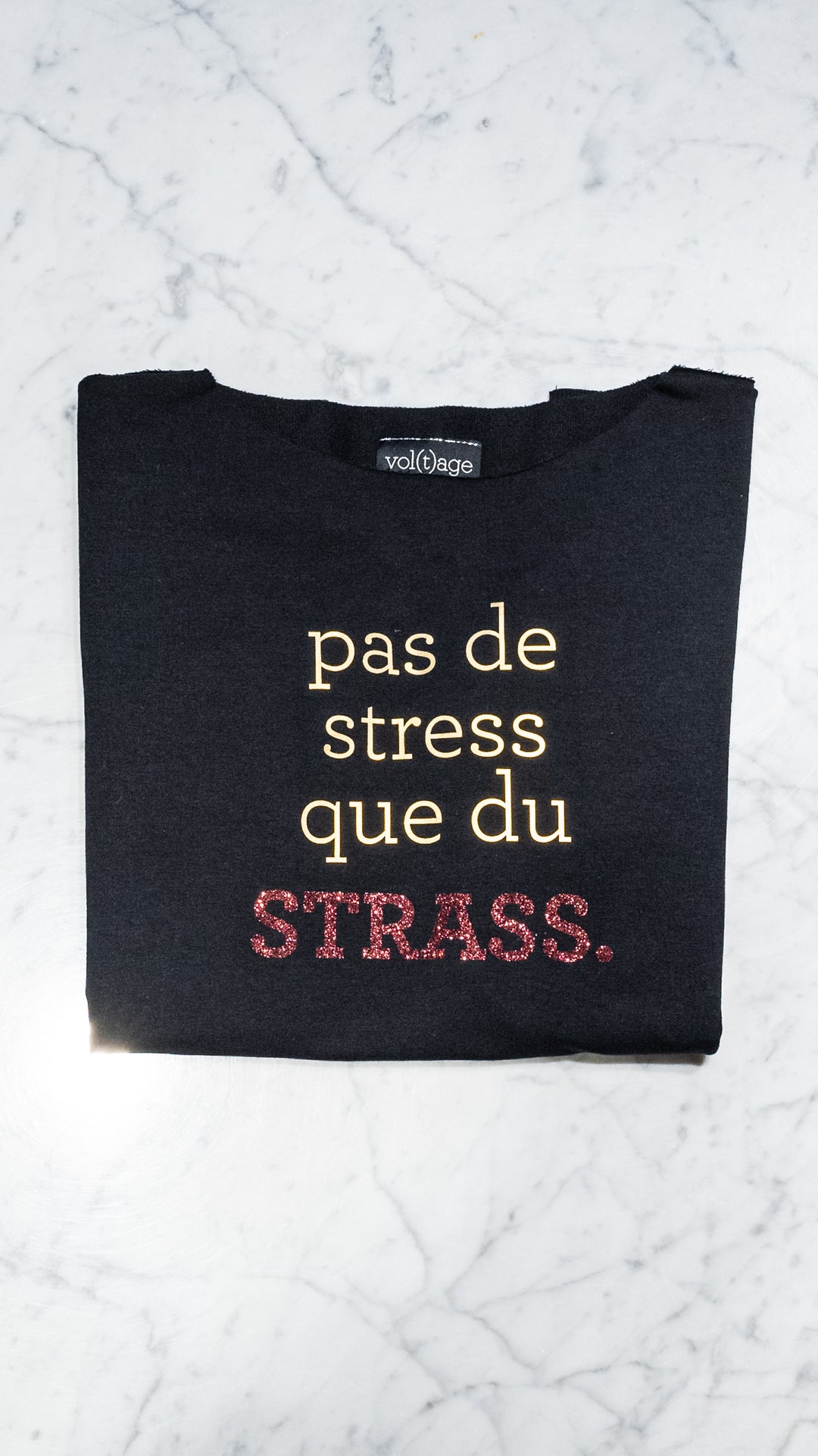 pas de stress que du STRASS relaxed smart-shirt