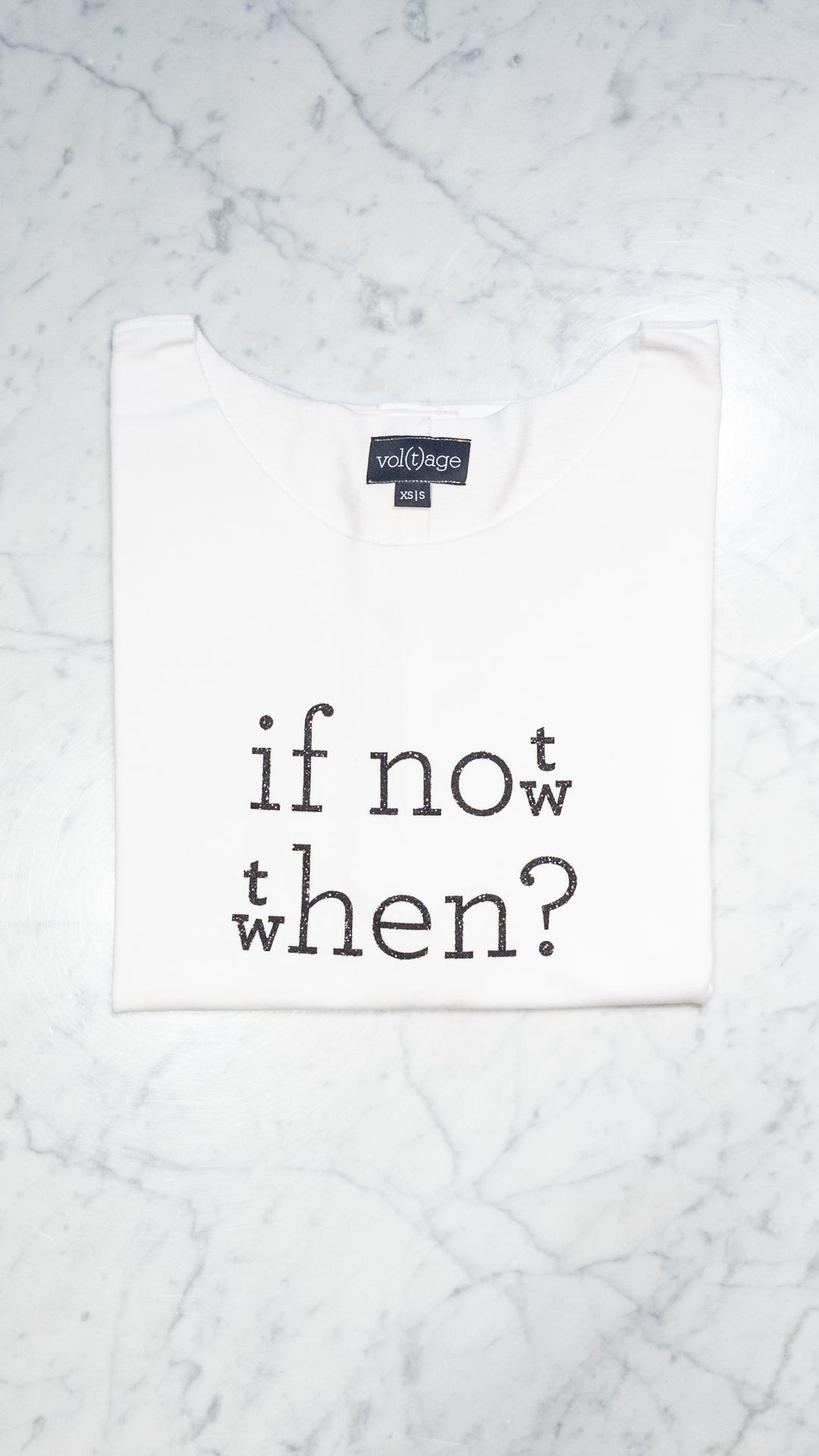 IF NOT NOW THEN WHEN? relaxed smart-tee