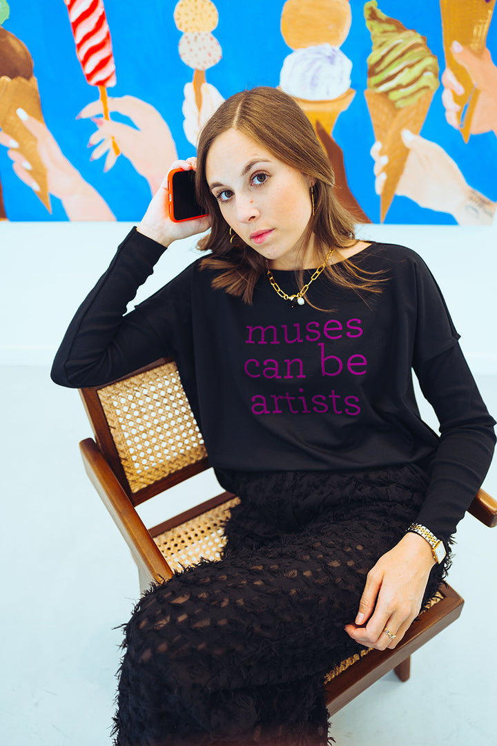 muses can be artists relaxed smart-shirt