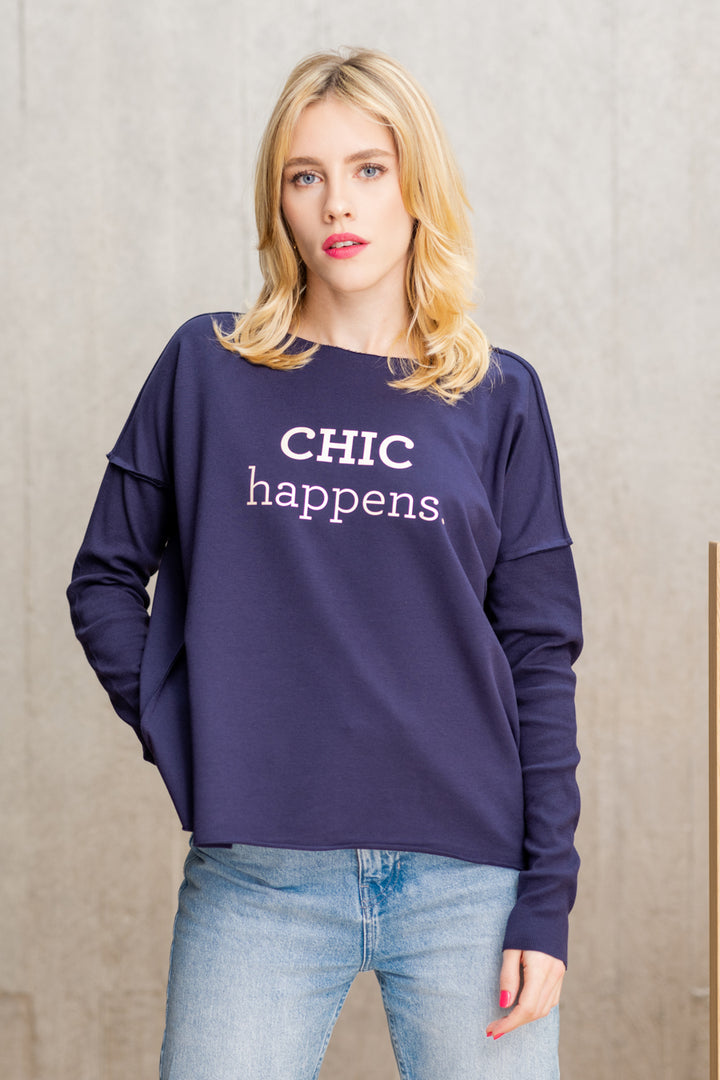 CHIC HAPPENS! relaxed smart-shirt