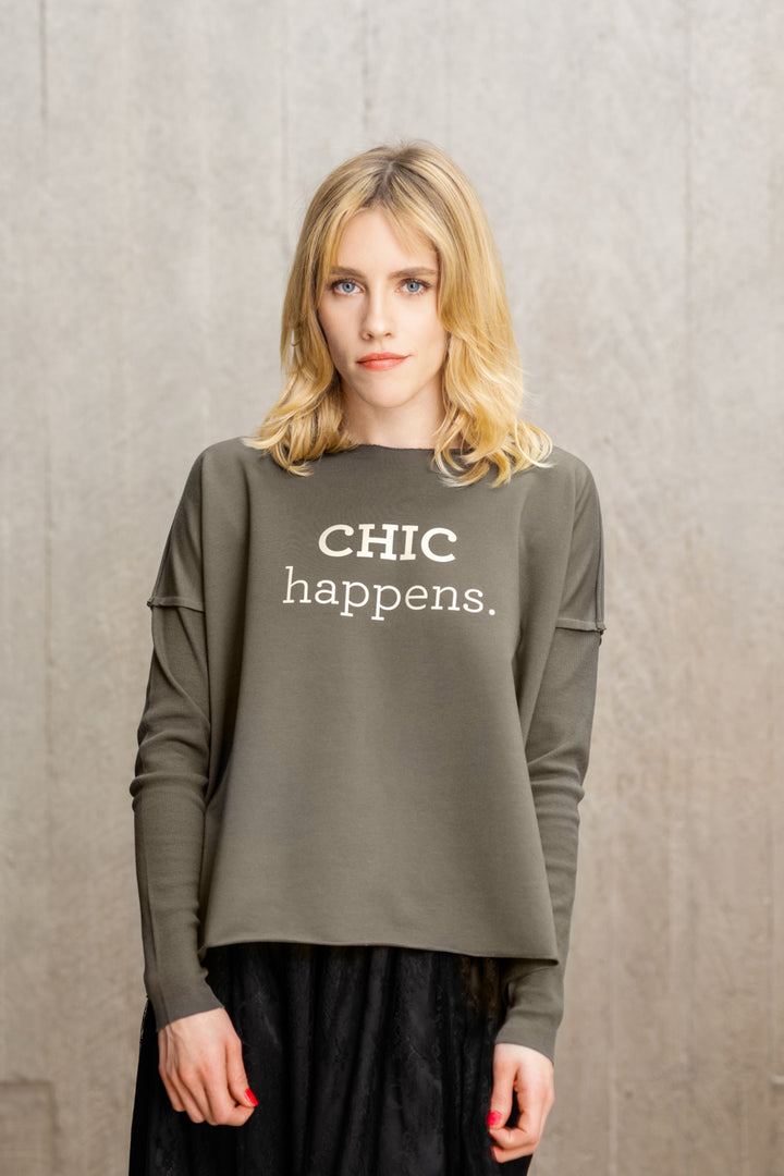 CHIC HAPPENS! relaxed smart-shirt