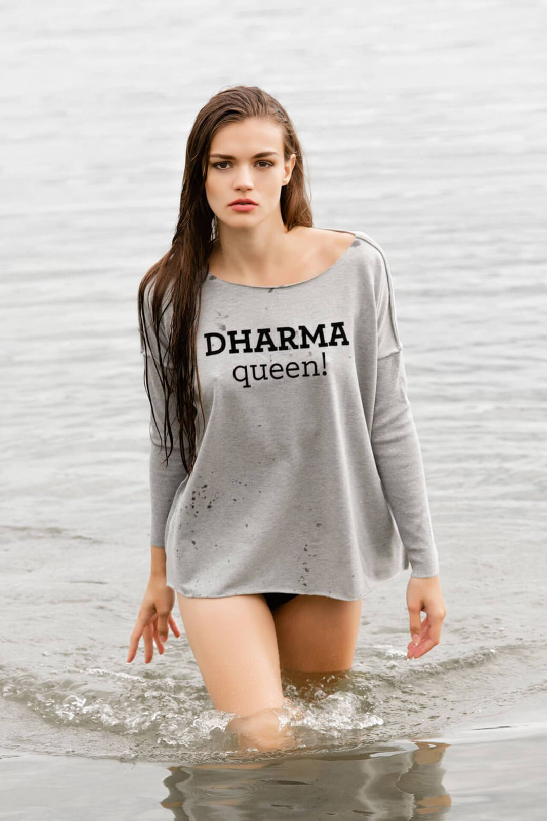 DHARMA queen! relaxed smart-shirt