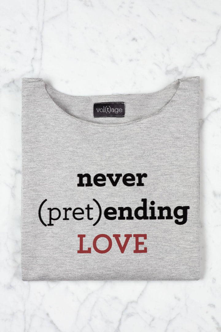 never (pret)ending LOVE relaxed smart-shirt